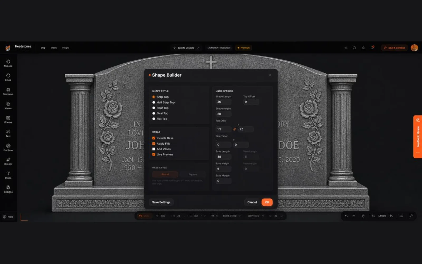 Memorial design studio